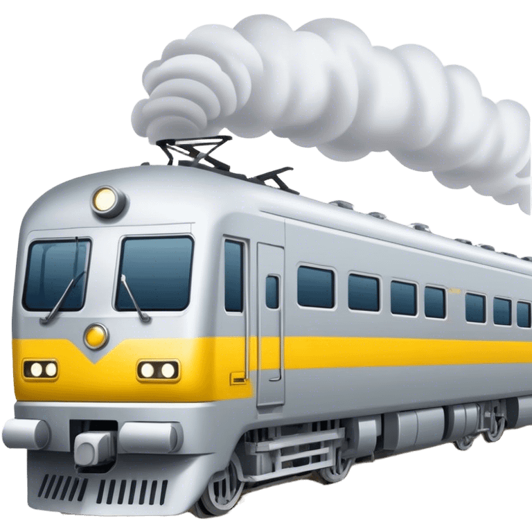 Australian passenger train (Iconic colour: Silver and yellow) emoji