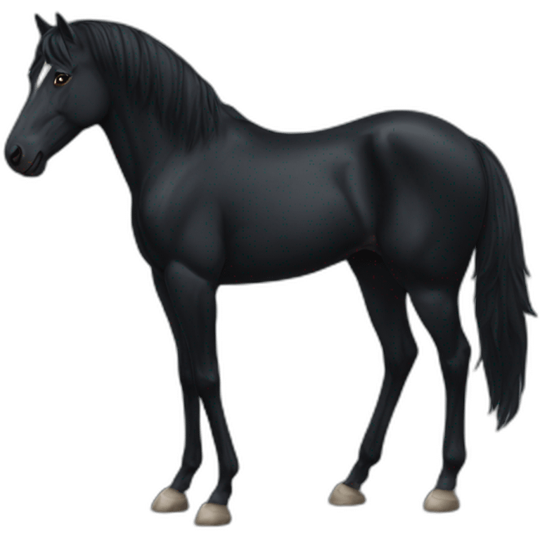 Black stallion emoji