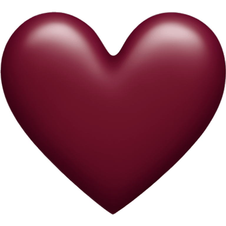 Burgundy heart emoji