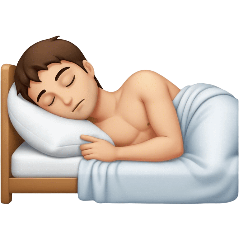 Sleeping hot guy emoji