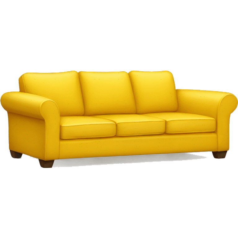 Yellow sectional couch  emoji