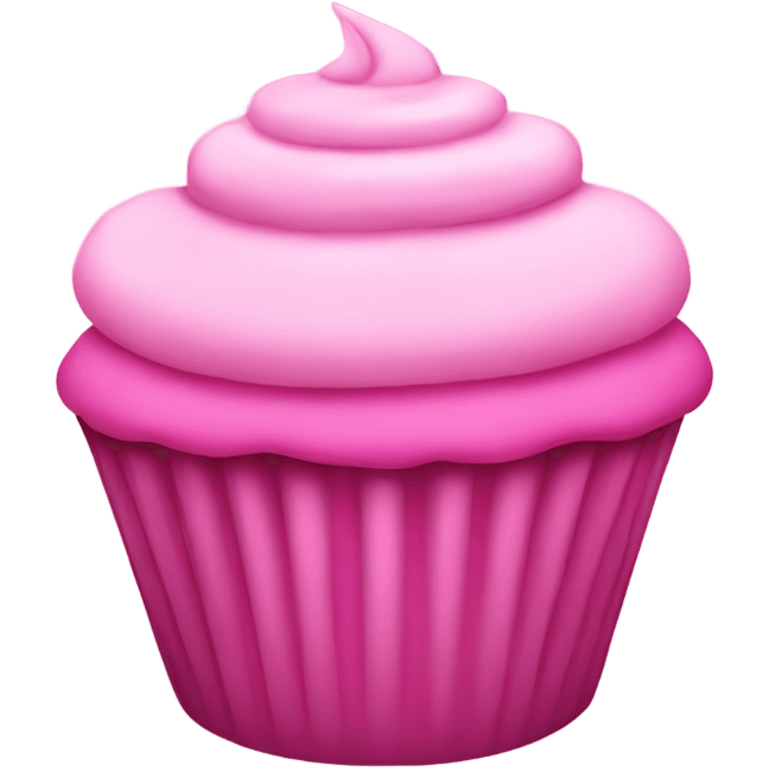 Pink cupcake emoji