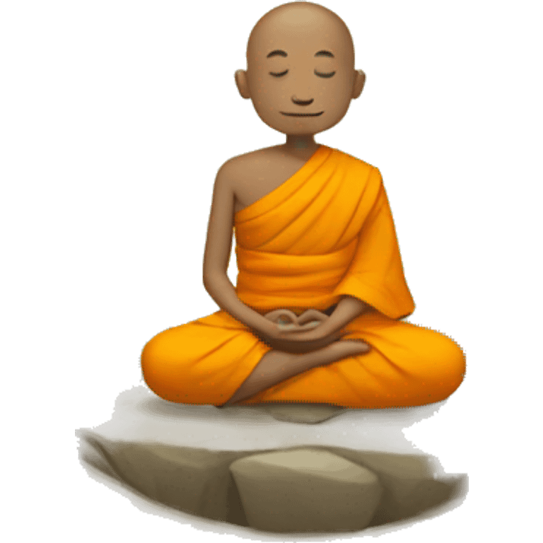 monks meditating emoji