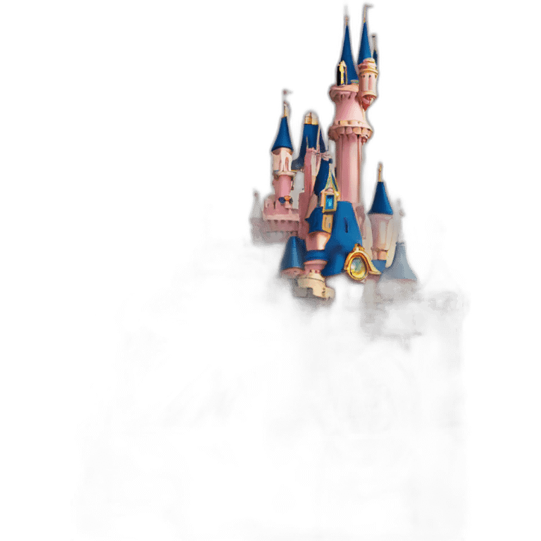 Disneyland paris castle with tower emoji