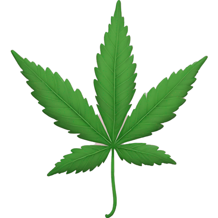 pink marijauna leaf emoji