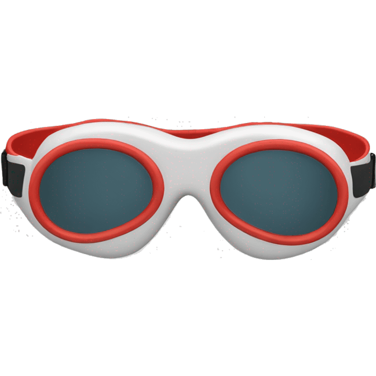 swimming goggles with red frame emoji