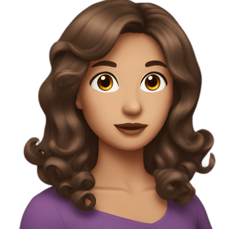 diana brown hair emoji