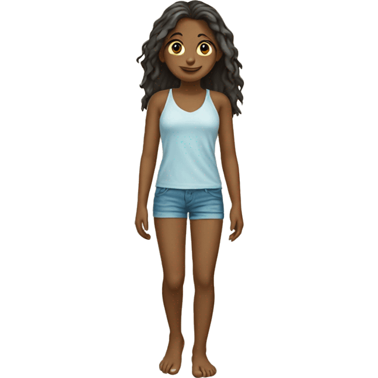 Barefoot Girl On Beach emoji