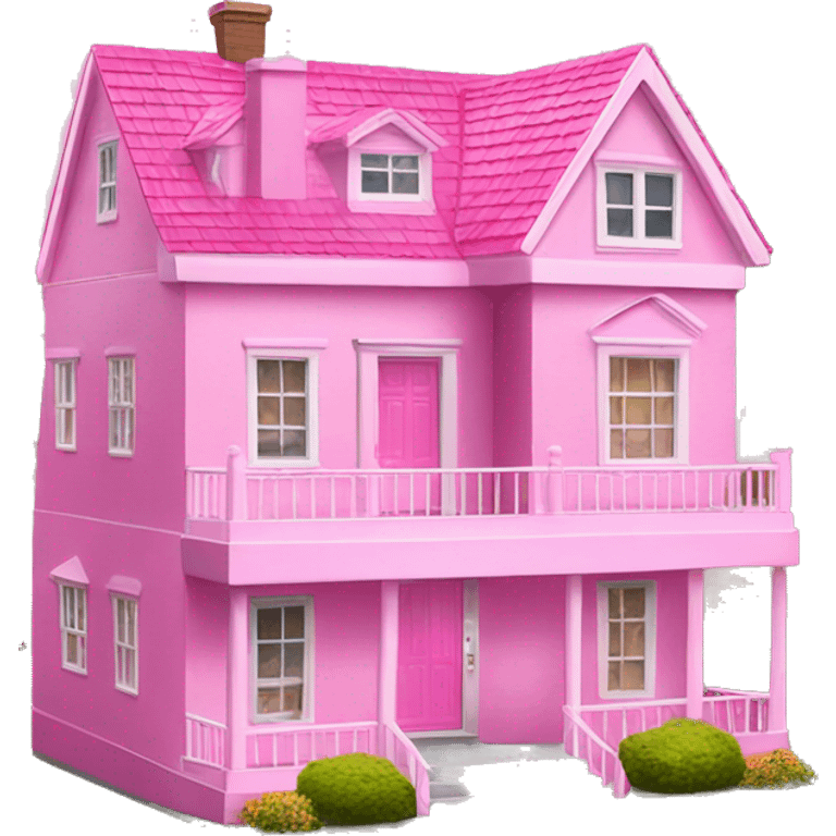 Pink Barbie dream house  emoji