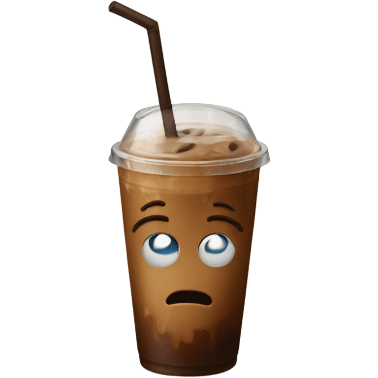 Iced coffee emoji