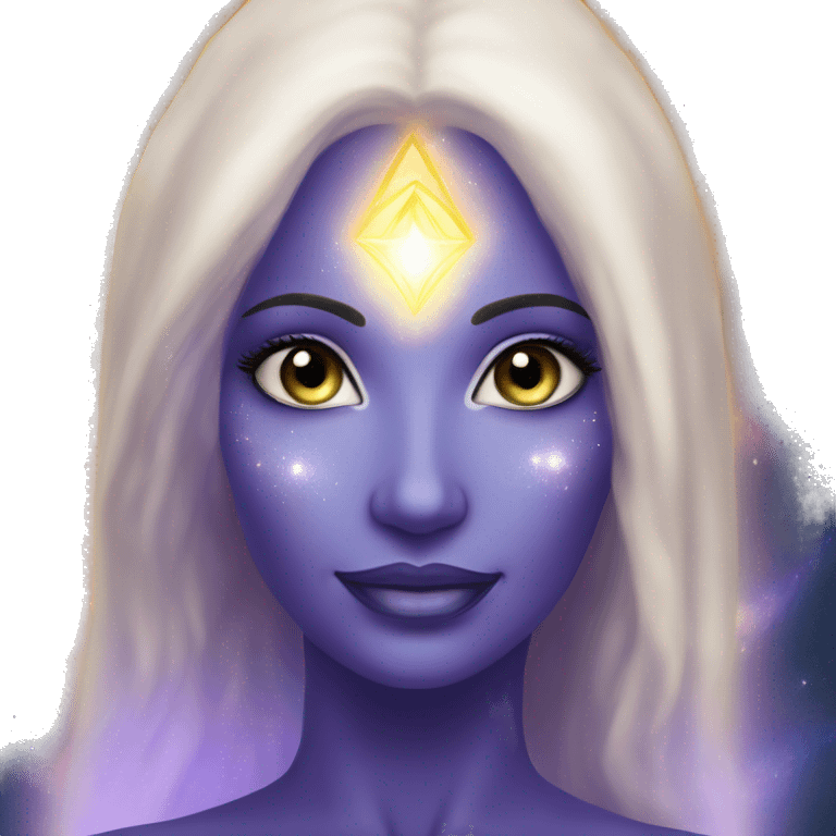 Pleiadian radiant glowing diva woman female third eye emoji