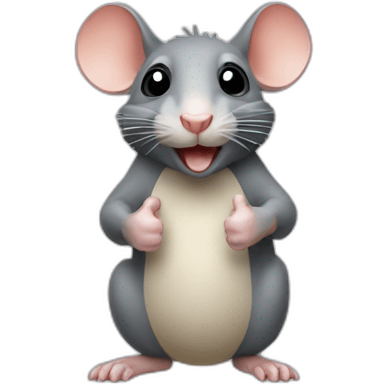 Rat with thumbs up emoji