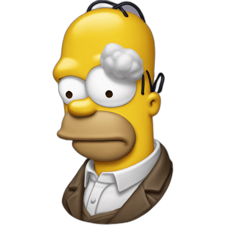 Homer Simpson bisous elon musque emoji