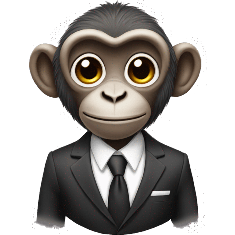 A monkey with a suit emoji