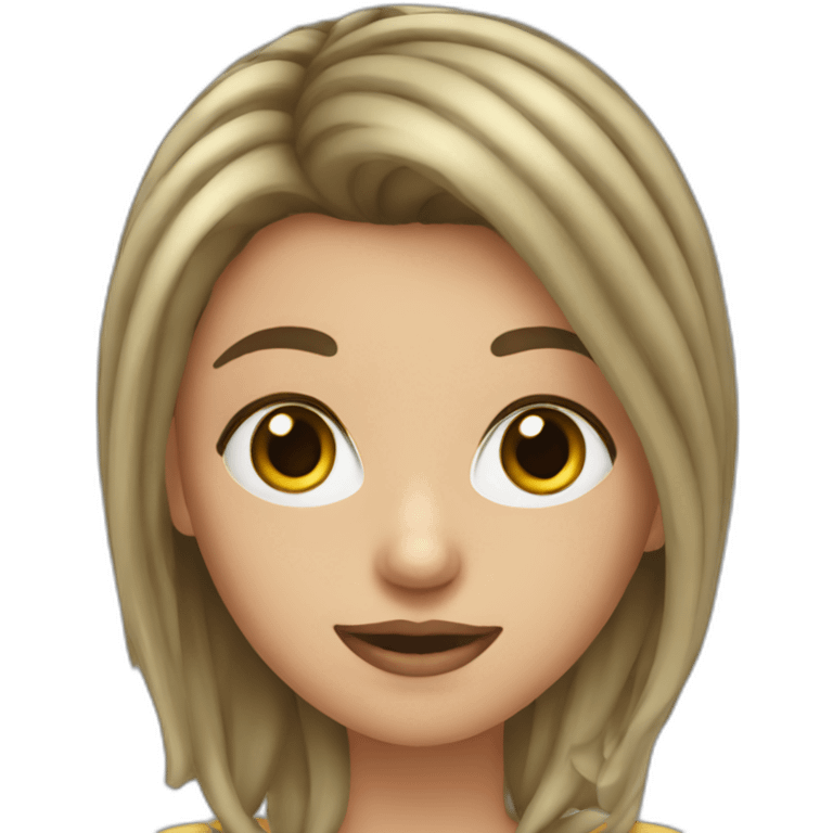 Fille qui met du mascara emoji