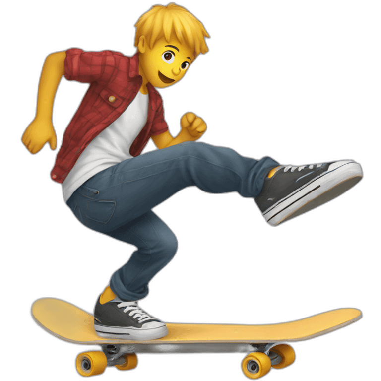 kickflip with skateboard emoji