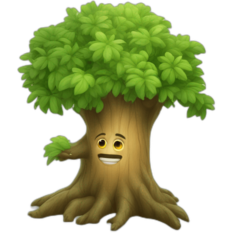 talking tree in fairy tales  emoji