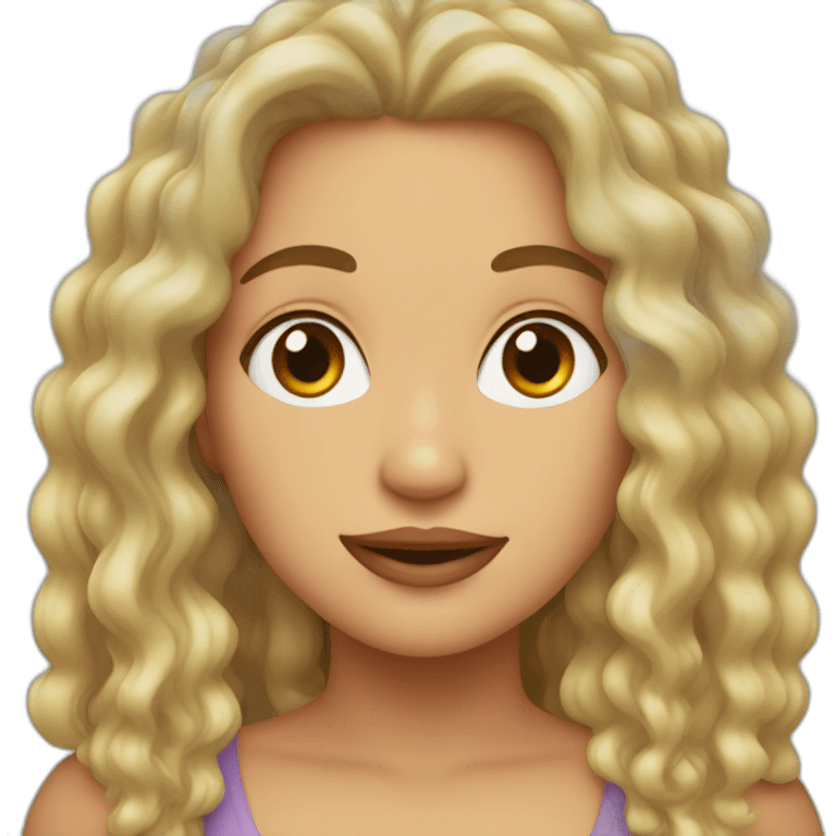 Teresa pelo rizado emoji