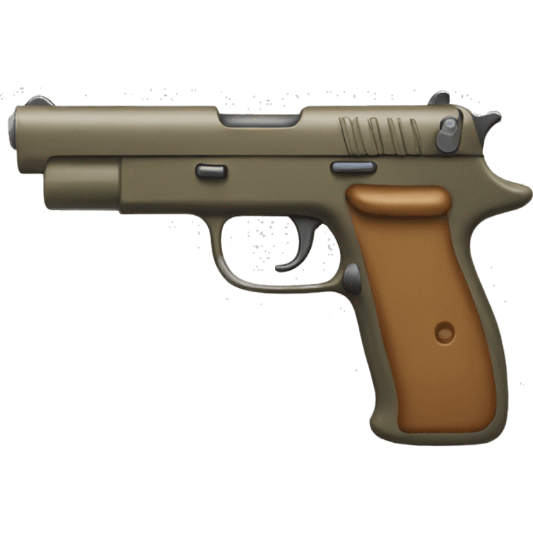 Khaki gun emoji