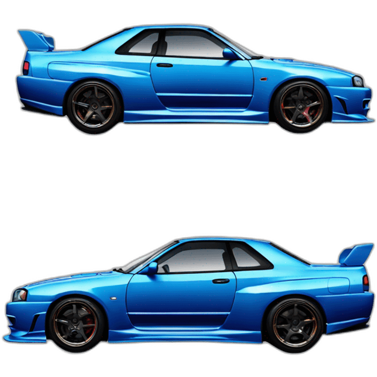 Paul walker Nissan gtr skyline r34 emoji