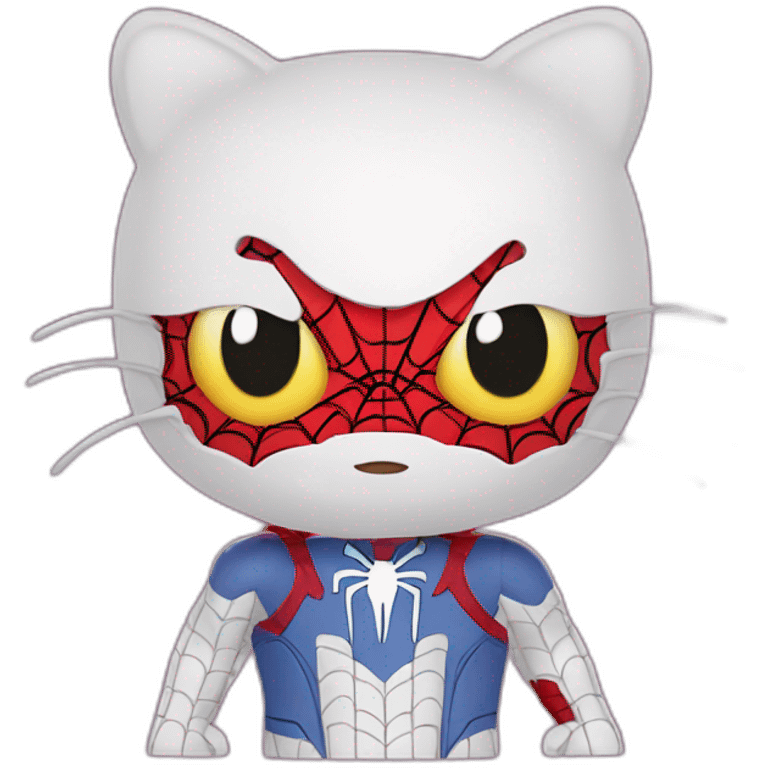 Hello kitty spiderman emoji