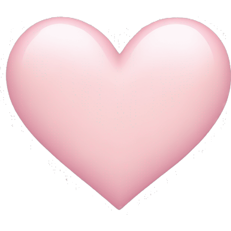 Very light pink heart  emoji