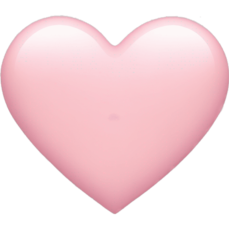 Pastel pink heart  emoji