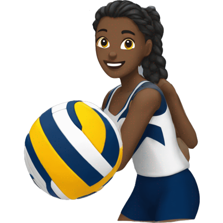 Navy volleyball  emoji