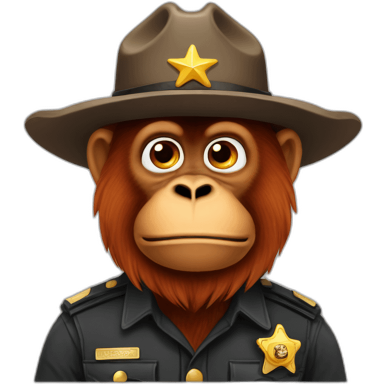 sheriff orangutan emoji