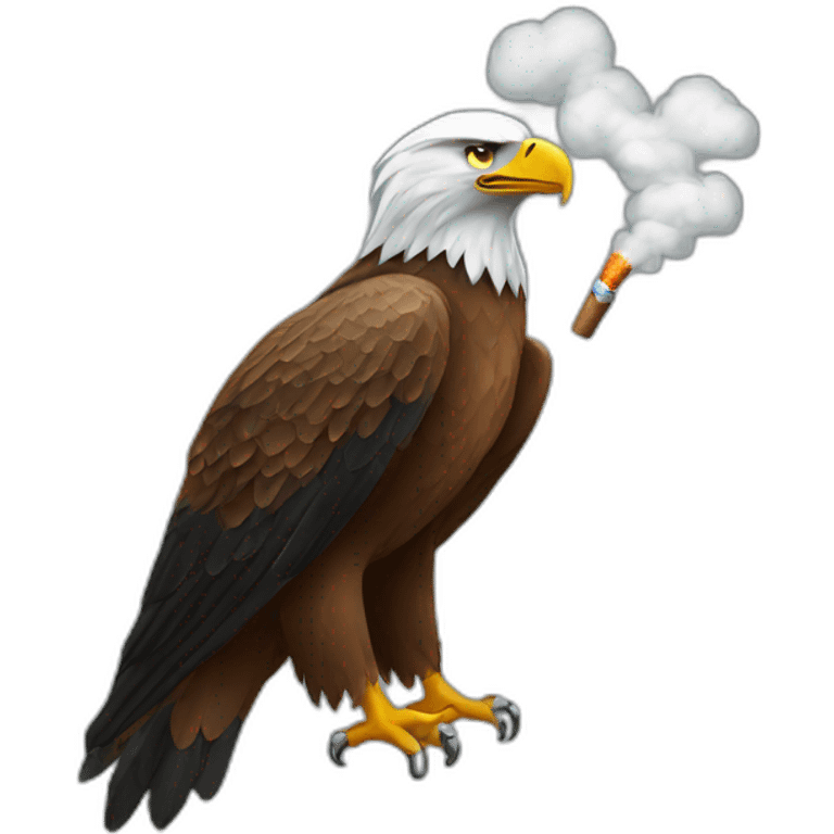 Eagle smoking emoji