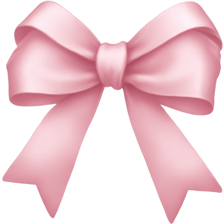 light pink ribbon bowh emoji