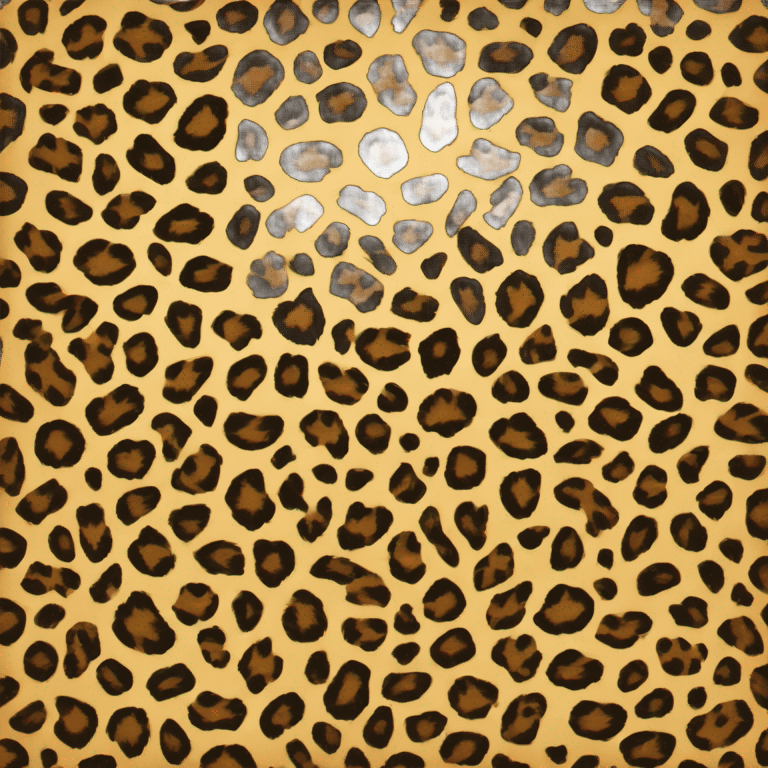 Leopard print designs emoji