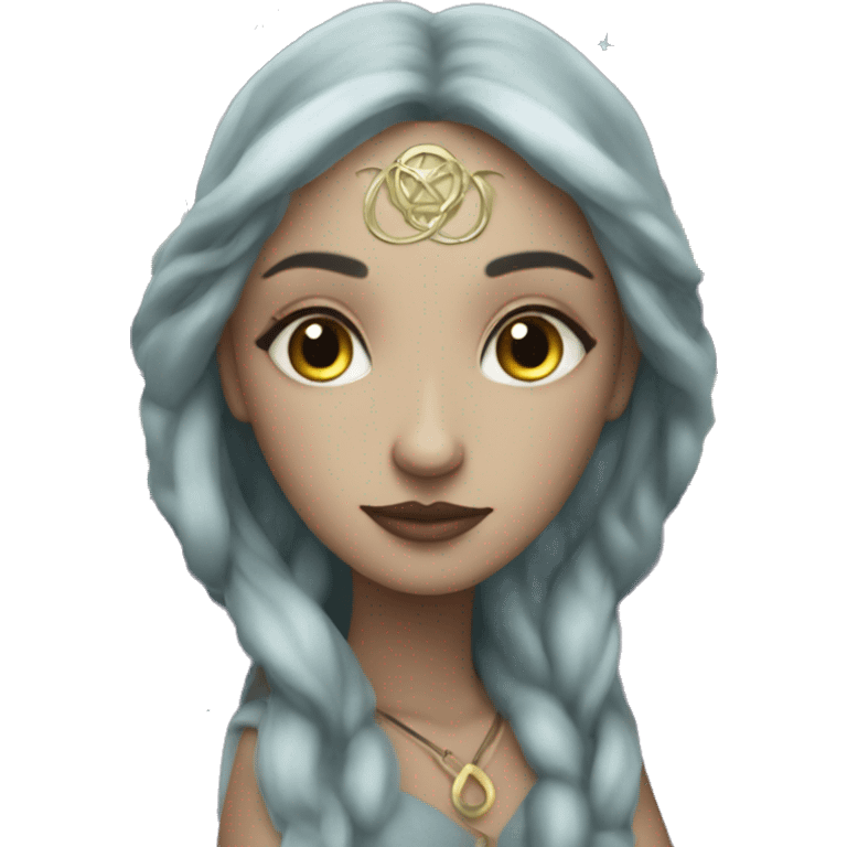 triple moon goddess  emoji