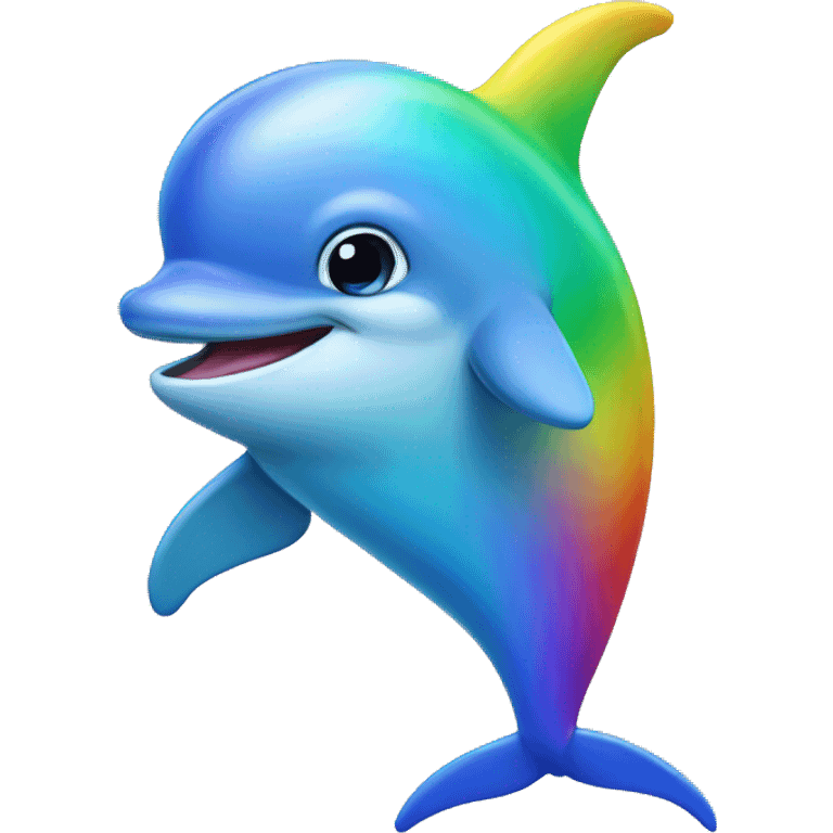 Rainbow dolphin  emoji