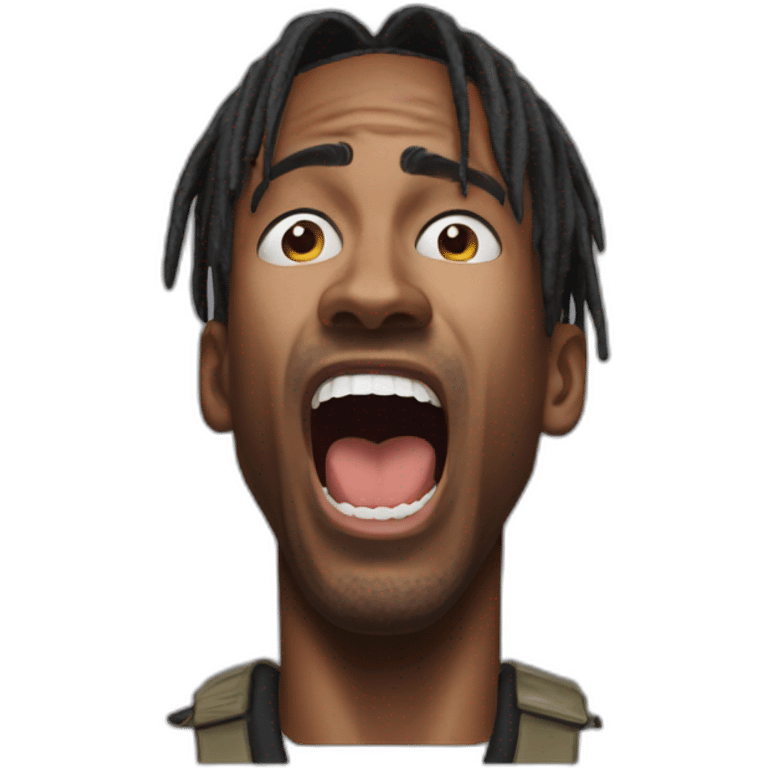 travis scott screaming emoji