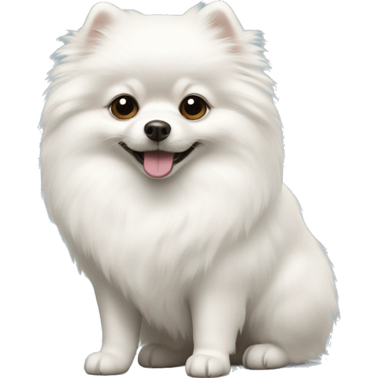 Little white Pomeranian emoji