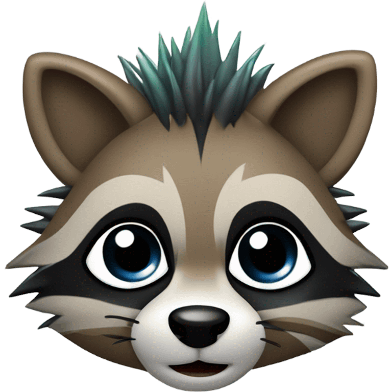 Punk raccoon  emoji