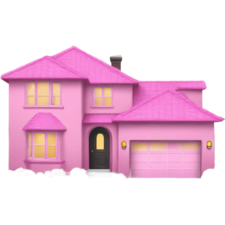 Pink modern home emoji