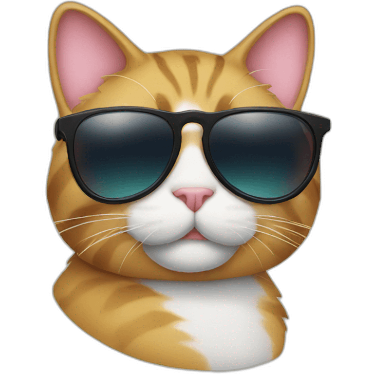 Cat with sunglasses🥹 emoji