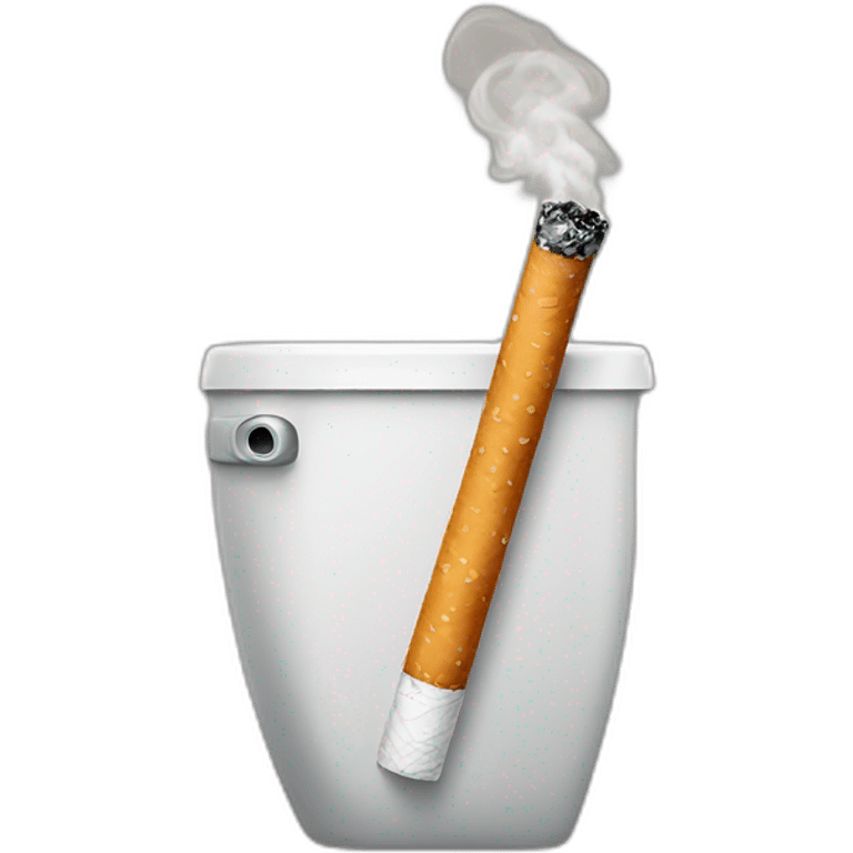 Cigarette qui est aux toilettes emoji