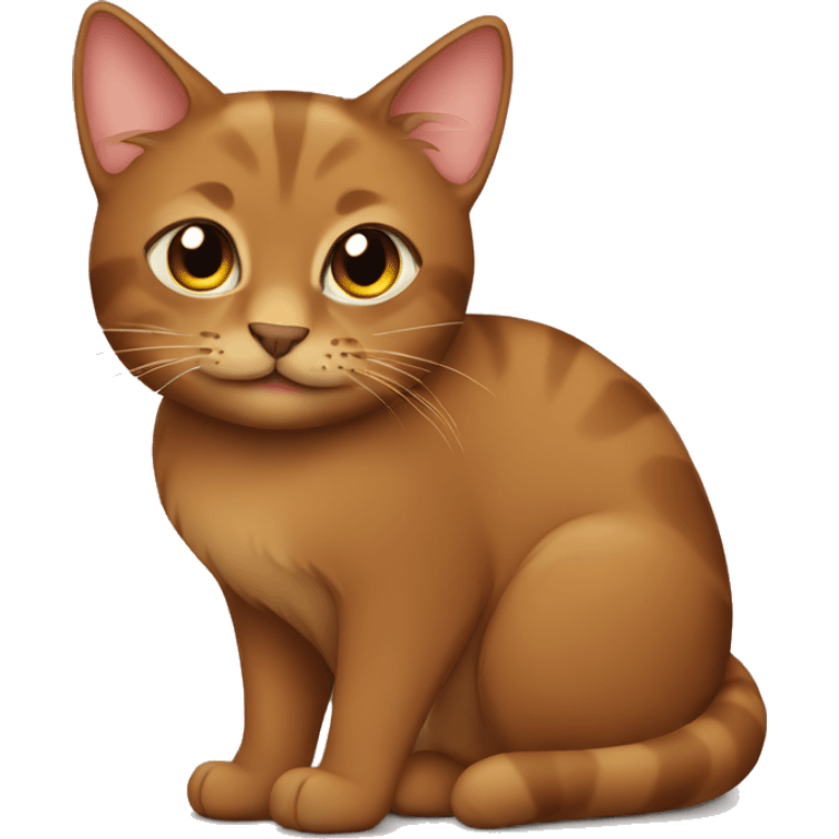 Brown cat emoji