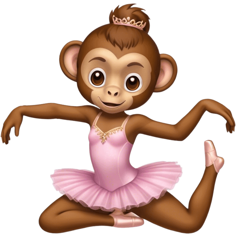 monkey ballerina emoji