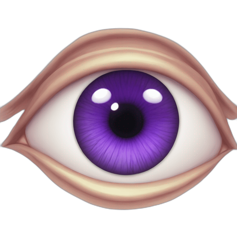 majestic godly violet iris eyeball serious symmetrical emoji