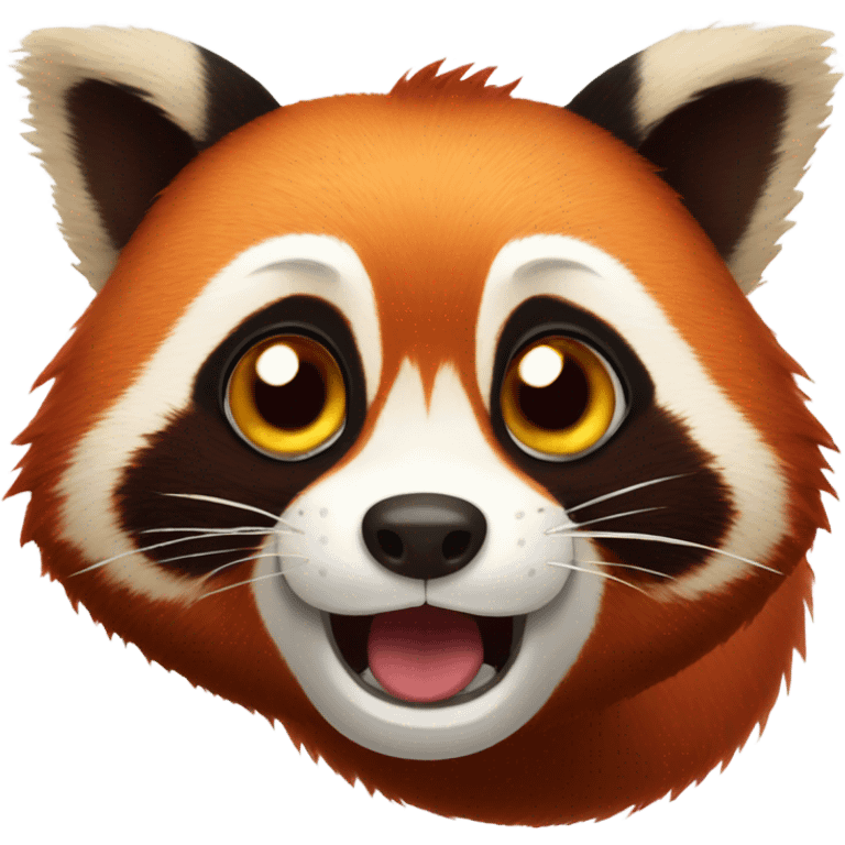 Shocked Red panda  emoji