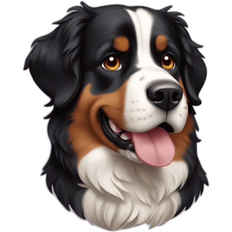 bernese mountaind dog birthday emoji