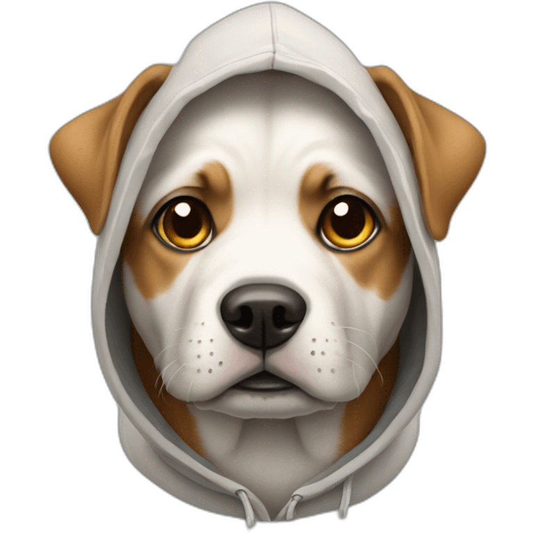 Dog with hoddie  emoji