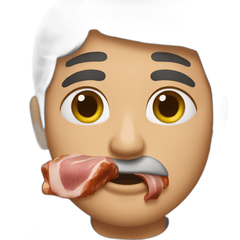 An Arab who eats pork emoji