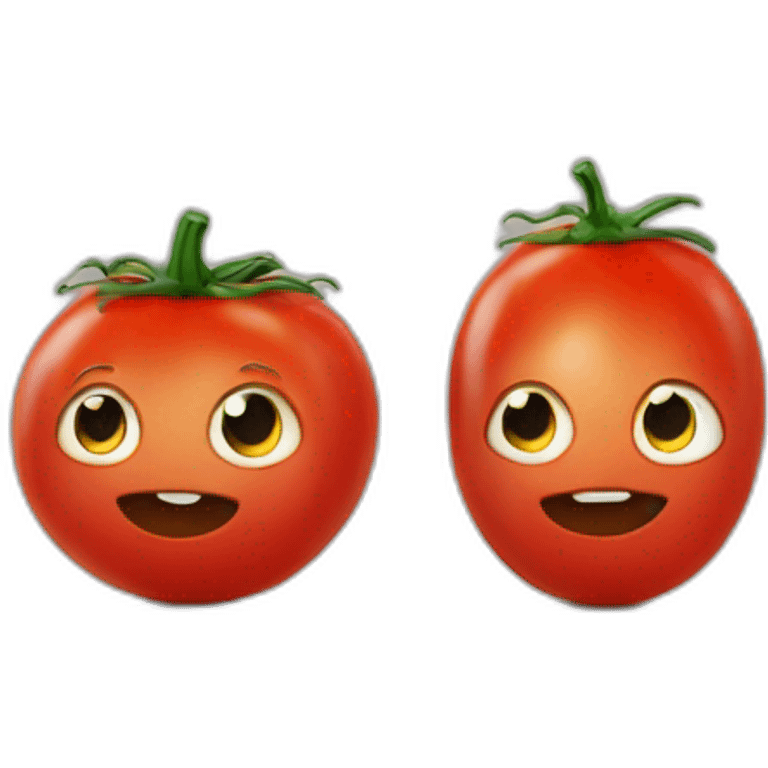 Two Big anda one small tomatoe emoji