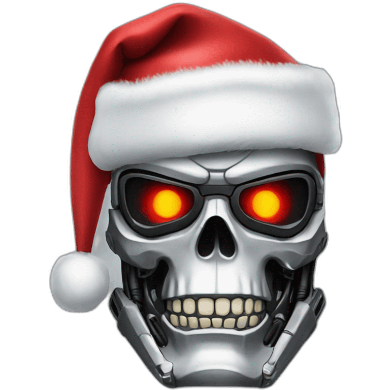 Terminator Santa Claus emoji