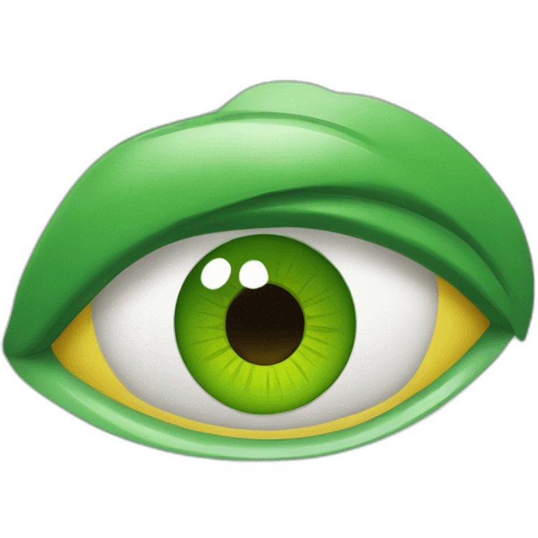 Œil vert emoji